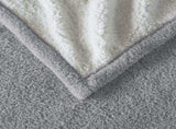 1 PCS 50x60" Soft Heated Throw Grey B035P319629
