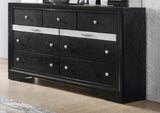 Modern Luxury 1pc Glam 7-Drawer Dresser Pullout Jeweler Tray Silver Panel Bedroom Solid Wood Wooden B011P234367