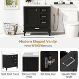 ZNTS 30" Bathroom Vanity , Modern Bathroom Cabinet with Sink Combo Set, Bathroom Storage Cabinet with a N729P170557B