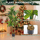 150cm Artificial Olive Tree Natural Look with Silk Leaves & Fake Trunk Indoor Decor for Home & 29116583