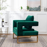 Lenola Contemporary Upholstered Accent Arm Chair, Green T2574P164510
