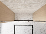 Frameless Single sliding shower door 48 "W x 76" H, 1/4 " Clear Tempered Glass, Explosion W1675P412310