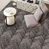 40 Pcs Dark Brown Wood Grain PVC Floor Stickers Peel & Stick For Walls & Floors 32855251