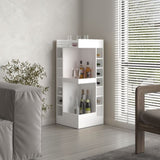 Lyman 46" Tall 3-Tier Corner Bar Cabinet with Fourteen Wine Bottle Cubbies, Living Room, Liquor B070P254767