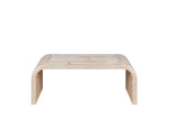 Farmhouse Vintage Crafts Coffee Table,Curved Art Deco Design, Easy Assembly, 48" W x 24" D x W1445P214062
