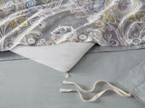 5 Piece Cotton Duvet Cover Set Grey King B035129117