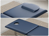 Professional Stationary Massage Table, 550lbs Heavy Duty Wide Exam Bed for Treatment, Backrest 13015666