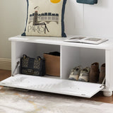 Modern Classic Hall Tree Shoe Rack Bench and Coat Hooks for Hanging Storage, Entryway Bench W2275P210038