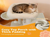 Beige 33.5" Multi-Level Cat Tree with 2-Tier Condo, Sisal Scratching Posts & Anti-Toppling Device 31785454