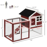 ZNTS Small Animal Cage /Rabbit Hutch （Prohibited by WalMart） 31049947