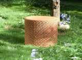 Evie Outdoor Patio Round MGO Side Table, Brown N775P300877B