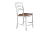 White 5-Pc Counter Height Dining Set Dining Table 4 x Chairs Natural wood Grain Look Table Top B011P313698