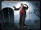 8.2ft Animatronic Werewolf Halloween Decor Realistic Fur, Scary Howls, Red Flashing LEDs, 18608033