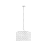 4-Light Glass Drum Shade Chandelier B03595696