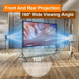 120" Portable Projector Screen with Stand, Foldable & Anti-Crease, HD 4K Movie Screen for 23231716