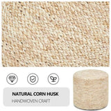 Round Pouf Ottoman Natural Seagrass Pouf Footrest, Foot Stool for Bedroom Living Room Accent 43552738