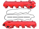 2PCS Red Aluminum Valve Covers Replacement for Ford F-150 F-250 F-350 Explorer Expedition Mustang 32779234