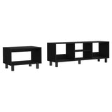 Eclipse Living Room Duo Set with TV Stand And Coffee Table with Steel Accents B070P173208