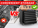 6-Drawer Rolling Tool Chest Cabinet, Large Capacity Metal Tool Box with Wheels and Locking, Roll W3037P242001