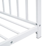 Twin Size Metal House Platform Bed, White MF322835AAK