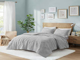King/Cal King Embroidered Medallion Faux Fur Comforter Mini Set B03597086