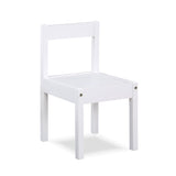 Della 3-Piece Solid Wood Kids Table & Two Chair Set, White B022P174731