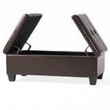 ALFRED Storage Ottoman - DBL TOP N757P254559B