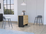 Cole Black and Macadamia Folding Dining Table B062P175105