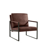 Lounge, living room, office or the reception area PVC leather accent arm chair with Extra thick W135958336