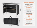 Folding Portable Bar Table, Tradeshow Podium Table for Indoor, Outdoor, Party, Picnic, Exhibition, 54839985