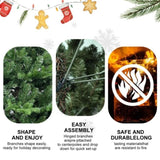 Artificial 4ft Green Christmas Tree with 919 PE/PVC Mixed Branch Tips, Steel wire, Hinged Premium & 25051221