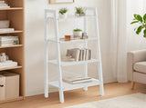 4-Tier Ladder Shelf with Steel Frame, 13.6"D x 22"W Storage Rack for Living Room, Home Office 98686249