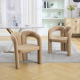 COOLMORE Contemporary Designed Velvet Fabric Upholstered Accent/Dining Chair /Barrel Side Chairs W395P224766
