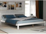 Platform Bed Frame with Headboard , Wood Slat Support , No Box Spring Needed ,Full,White 83549452