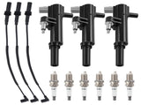 Complete UF640 Ignition Coil Spark Plug Wire Kit fit for Jeep Liberty KK 3.7L 51421858