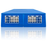 ZNTS 10'x20' Outdoor Party Tent with 6 Removable Sidewalls, Waterproof Canopy Patio Wedding Gazebo, Blue 53823303