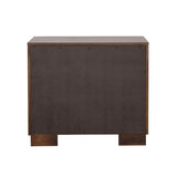 2 Drawers MDF Nightstand in Cappuccino Finish B016P254379