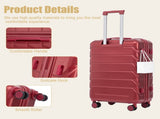 28 Inch ABS Hard Shell Large Travel Checked Luggage - Scratch Resistant Surface Four W2787P437259