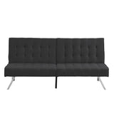 WOOD FRAME, STAINLESS LEG, FUTON, SOFA BED BLACK W2297P247597