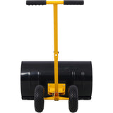 Snow Shovel with Wheels, Snow Pusher, Cushioned Adjustable Angle Handle Snow Removal Tool, 29" 41813238
