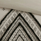 Full/Queen 3 Piece Flax and Cotton Blended Duvet Cover Set B03596485