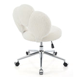 360&degSwivel Height Adjustable,Swivel Chair,Teddy fabric,home office chair W680P143486