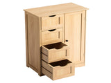 Natural wood color, MDF with melamine veneer, 56*30*80cm, 4 drawers, 1 door, bathroom vanity 73377159