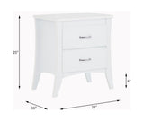 Babb White Finish Accent Table B2726P288771
