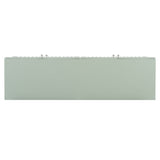 U_STYLE Elegant Four-Door Sideboard with Wavy Pattern Doors, Cylindrical Legs, and Sleek Metal N711P186790C