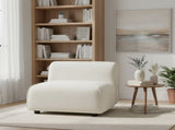 Modern Curved Upholstered Accent Chair Curved Plush Design for Living Room & Bedroom N767P399471B