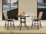 32*32*41" Outdoor Patio Cast Aluminum Round Bar Table 49406903