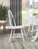 ZNTS White Finish Side Chairs Set of 2, Farmhouse Style Wooden Furniture Casual Dining Kitchen B011P239557