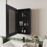 Parks Medicine Cabinet With Included Mirror, Black B128P237175