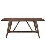 Modern Design 1pc Dining Table Brown Finish Wooden Dining Kitchen Furniture B011P196939